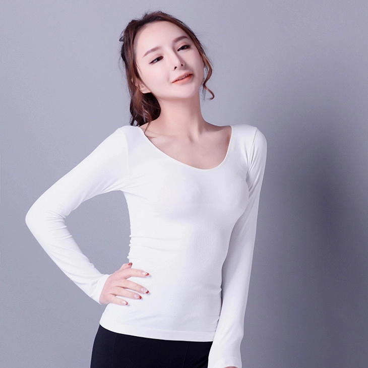 女性Tシャツ、ファッションスタイル、シンプルなボディービル、白のスポーツシャツXLLS010